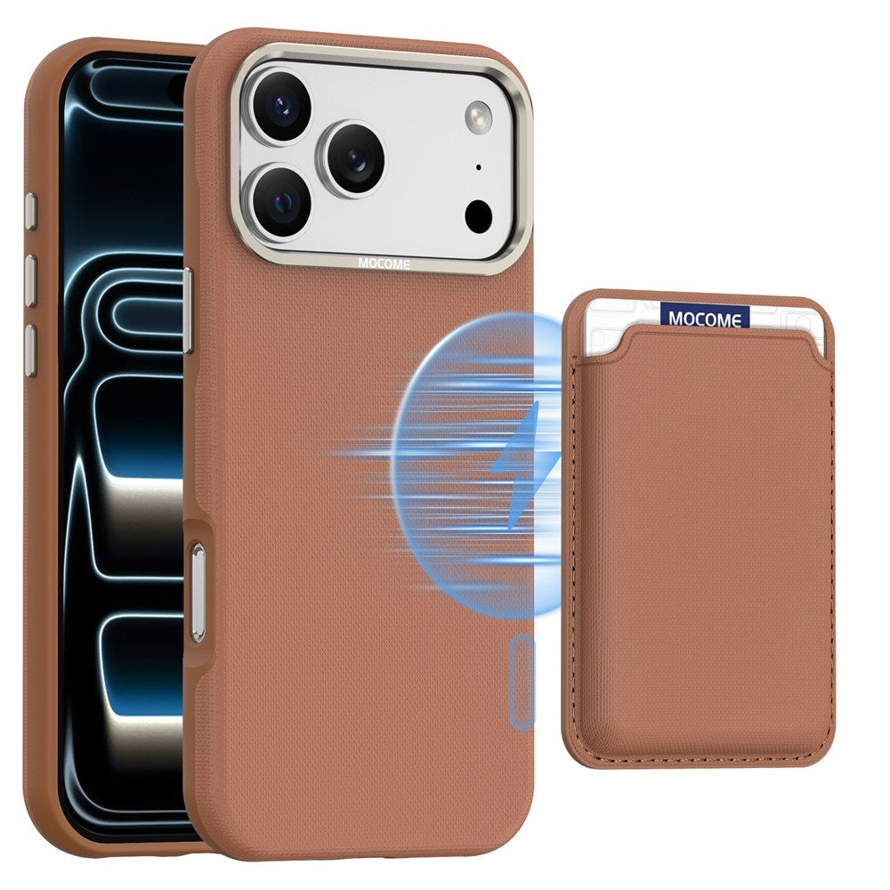iPhone 18 Pro Max EIDERWOOD Kunstlæder Bagside Cover m. Aftagelig Kortholder - MagSafe Kompatibel - Brun