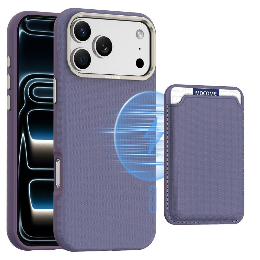iPhone 18 Pro Max EIDERWOOD Kunstlæder Cover m. Aftagelig Kortholder - MagSafe Kompatibel - Lilla