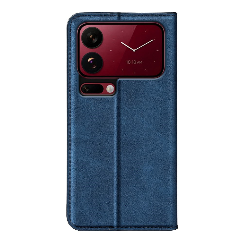 EIDERWOOD Xiaomi 18 Pro Kunstlæder Flip Cover med Ståfunktion og Kortholder - Blå