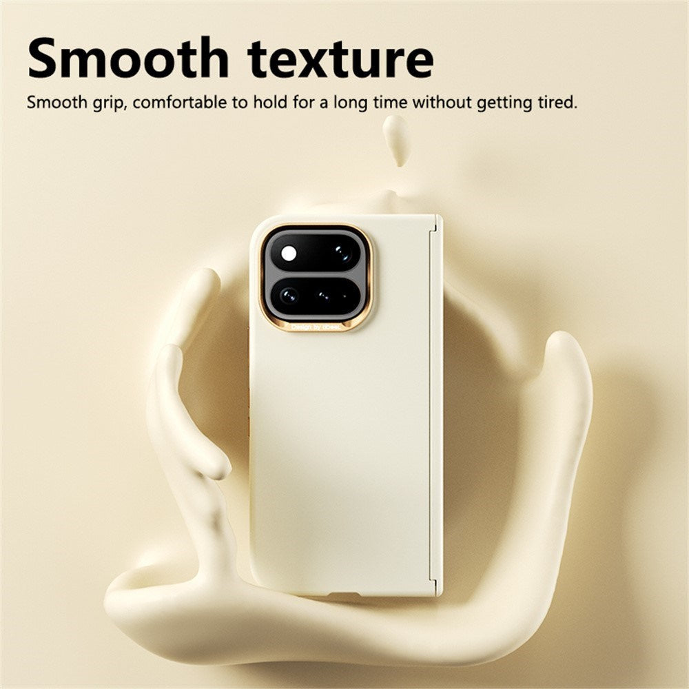 Google Pixel 11 Pro Fold ABEEL Hårdt Soft-Touch Plast Bagside Cover - MagSafe Kompatibel - Gul