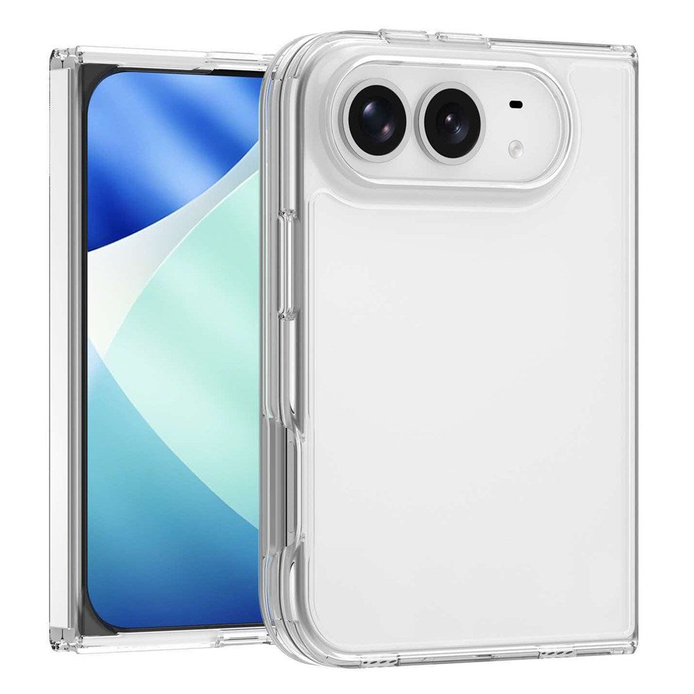 EIDERWOOD iPhone Fold Hybrid Plastik Bagsidecover - Gennemsigtig