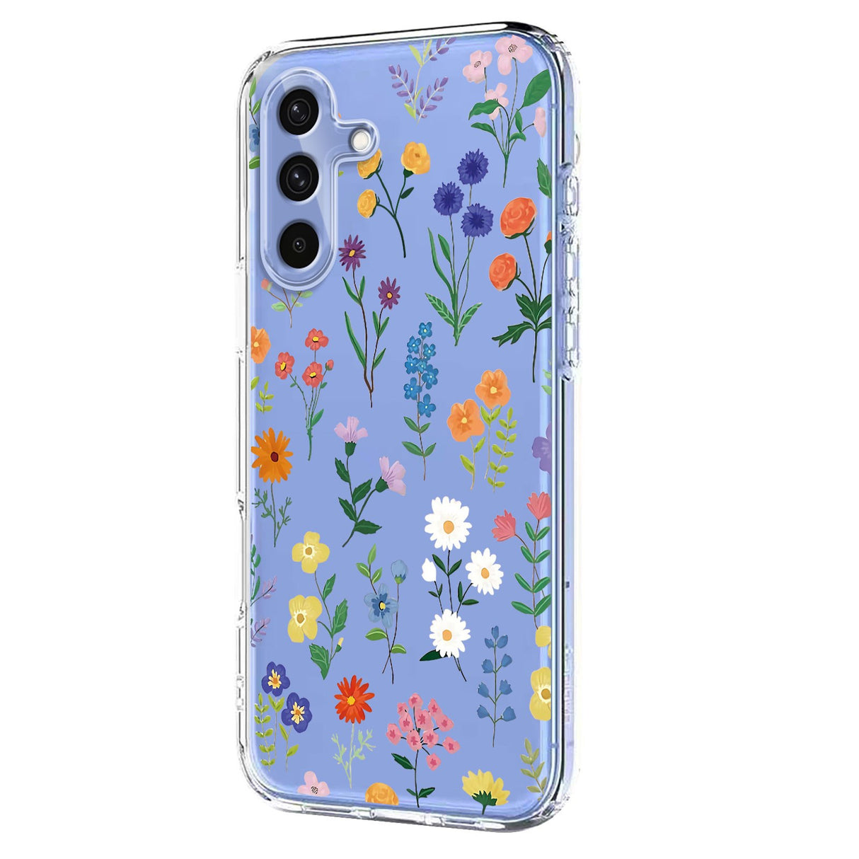 EIDERWOOD Samsung Galaxy S26 FE Fleksibel Plastik Mobil Cover m. Blomstermotiv - Gennemsigtig / Forskellige Blomster