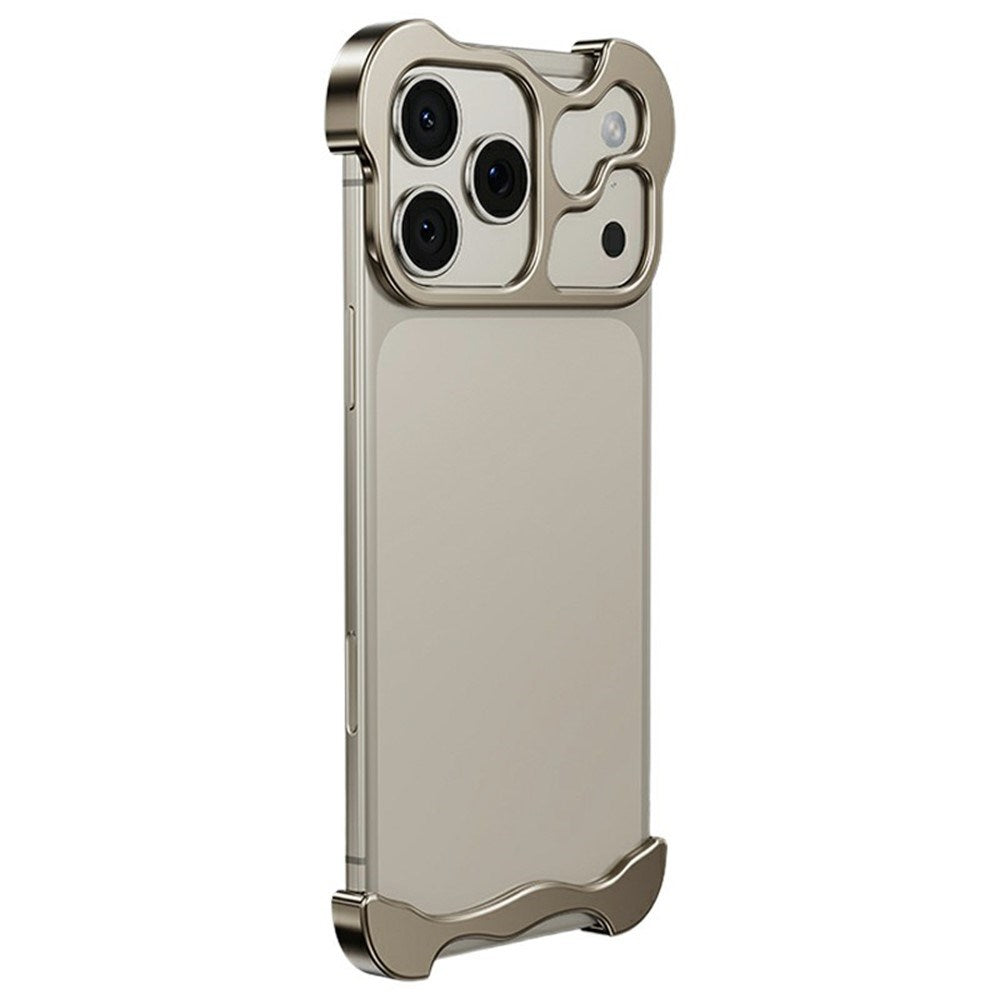 iPhone 18 Pro Max 2-i-1 Metal Bumper Cover - Guld