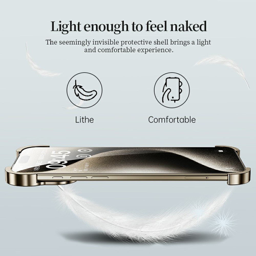 iPhone 18 Pro Max 2-i-1 Metal Bumper Cover - Guld