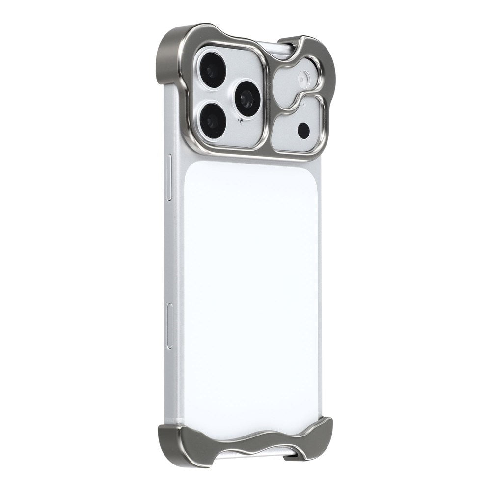 iPhone 18 Pro Max 2-i-1 Metal Bumper Cover - Grå