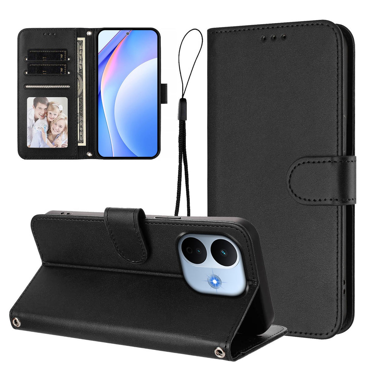 Xiaomi Redmi Note 17 Pro Max (5G) EIDERWOOD Kunstlæder Flip Cover - Sort