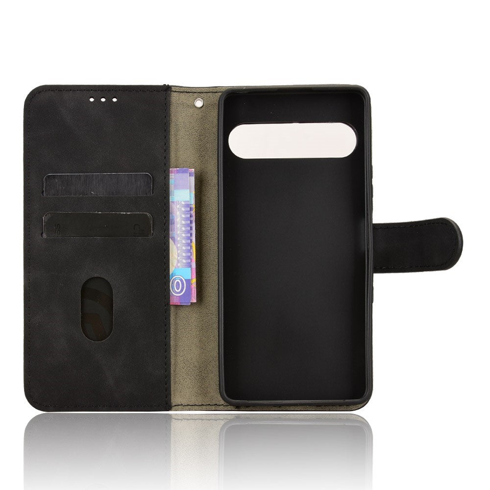 EIDERWOOD Sony Xperia 10 VIII Kuntslæder Flip Cover med Ståfunktion og Pung - Sort