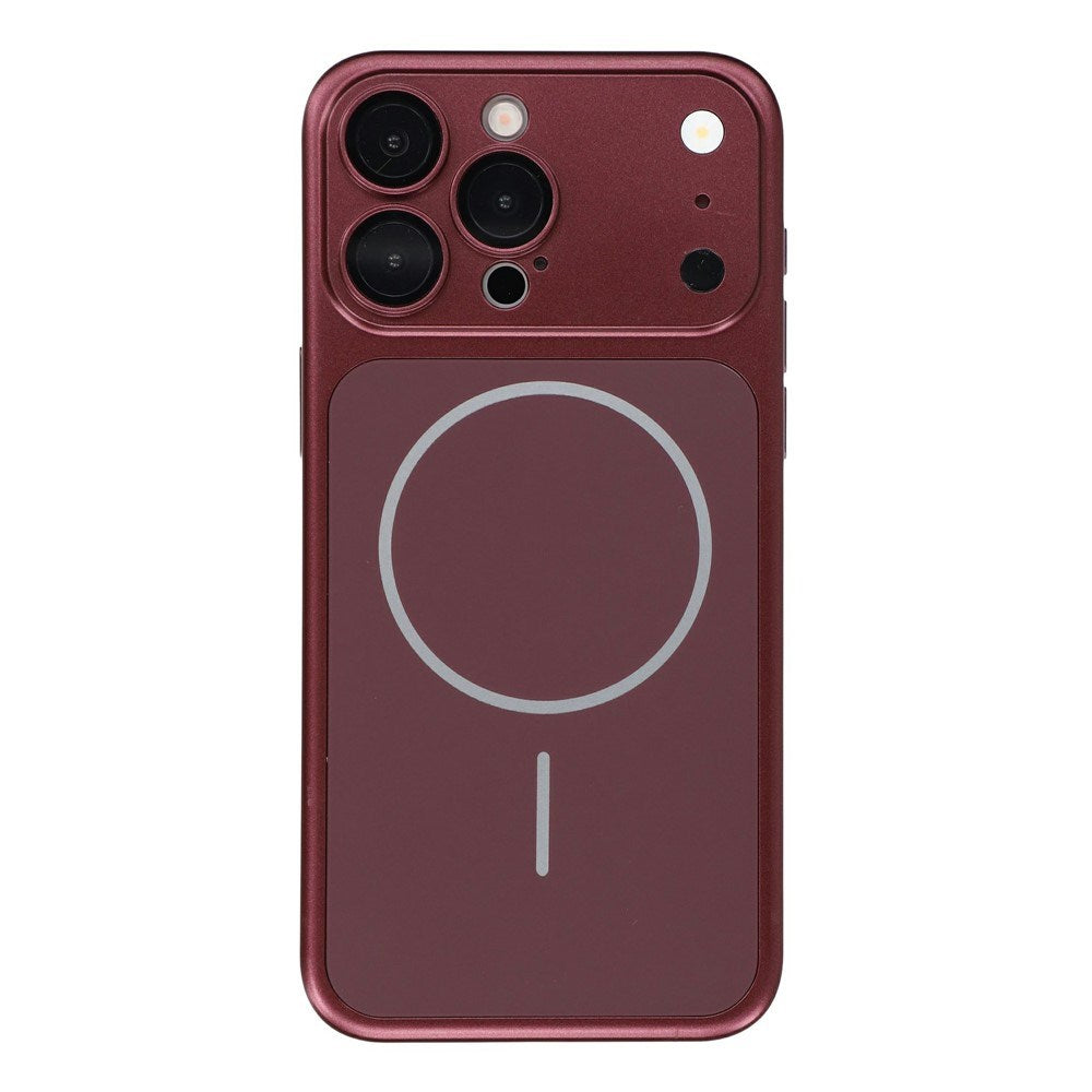 iPhone 15 Pro EIDERWOOD Hårdt Plast Bagside Cover m. Kamerabeskytter - MagSafe Kompatibel - Rød