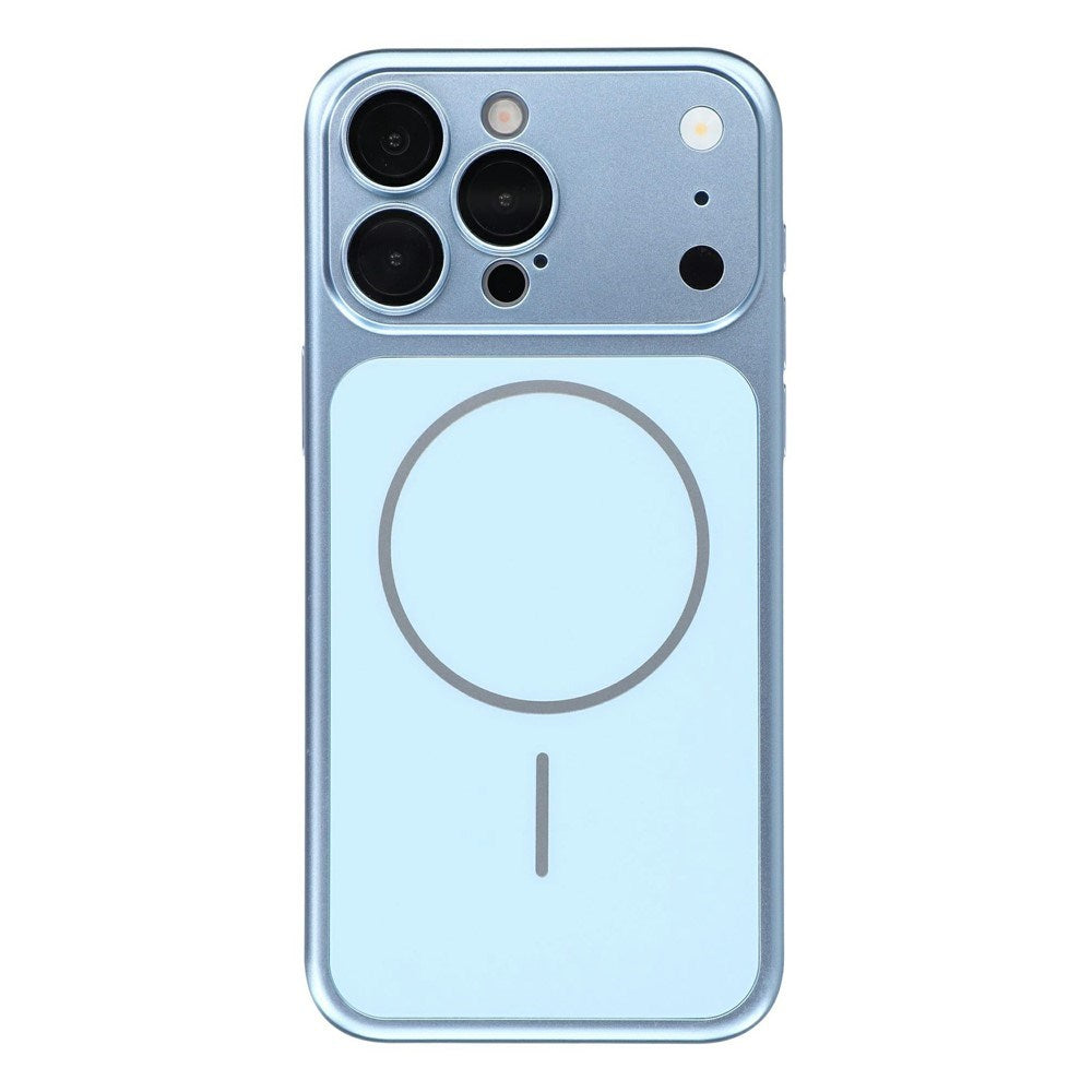 iPhone 15 Pro EIDERWOOD Hårdt Plast Bagside Cover m. Kamerabeskytter - MagSafe Kompatibel - Blå