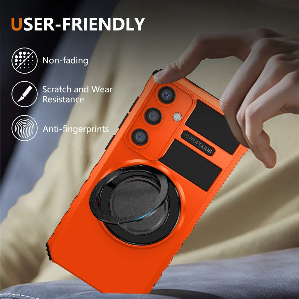 EIDERWOOD Samsung Galaxy S26 FE / S25 Håndværker Case m. Magnetisk Kickstand - Orange