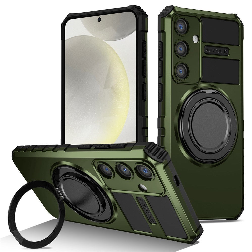 EIDERWOOD Samsung Galaxy S26 FE / S25 Håndværker Case m. Magnetisk Kickstand - Grøn