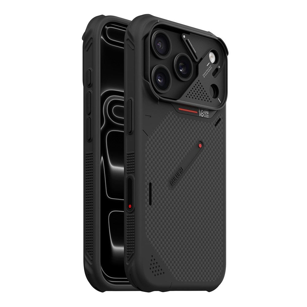 AULUMU iPhone 18 Pro / 17 Pro Aramid Fiber Cover inkl. Kamerabeskyttelse - MagSafe Kompatibel - Sort