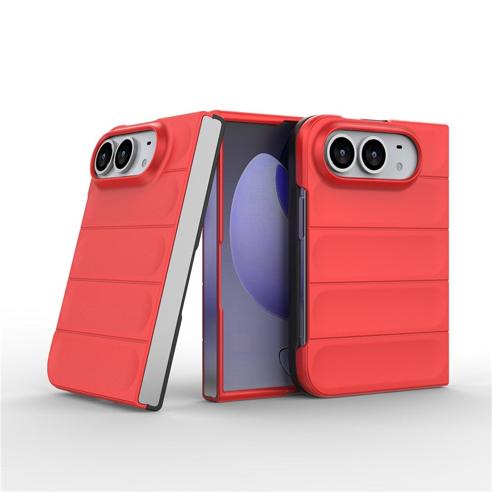 EIDERWOOD iPhone Fold Rugged Plast Mobil Cover - Rød
