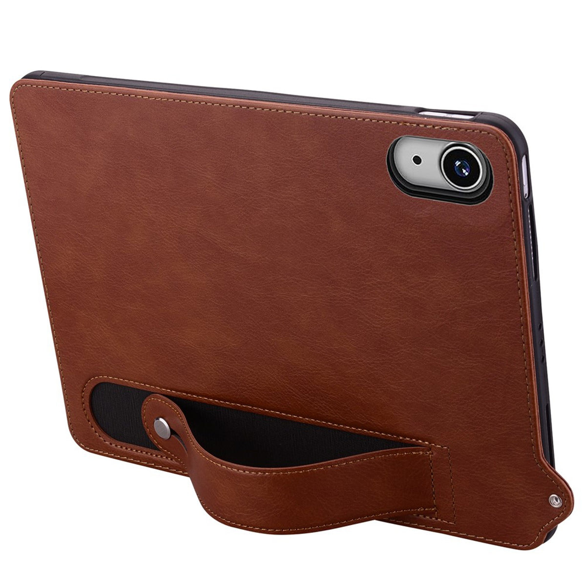 iPad Mini (2026) 8. Gen. EIDERWOOD Kunstlæder Bagside Cover m. Strop - Brun