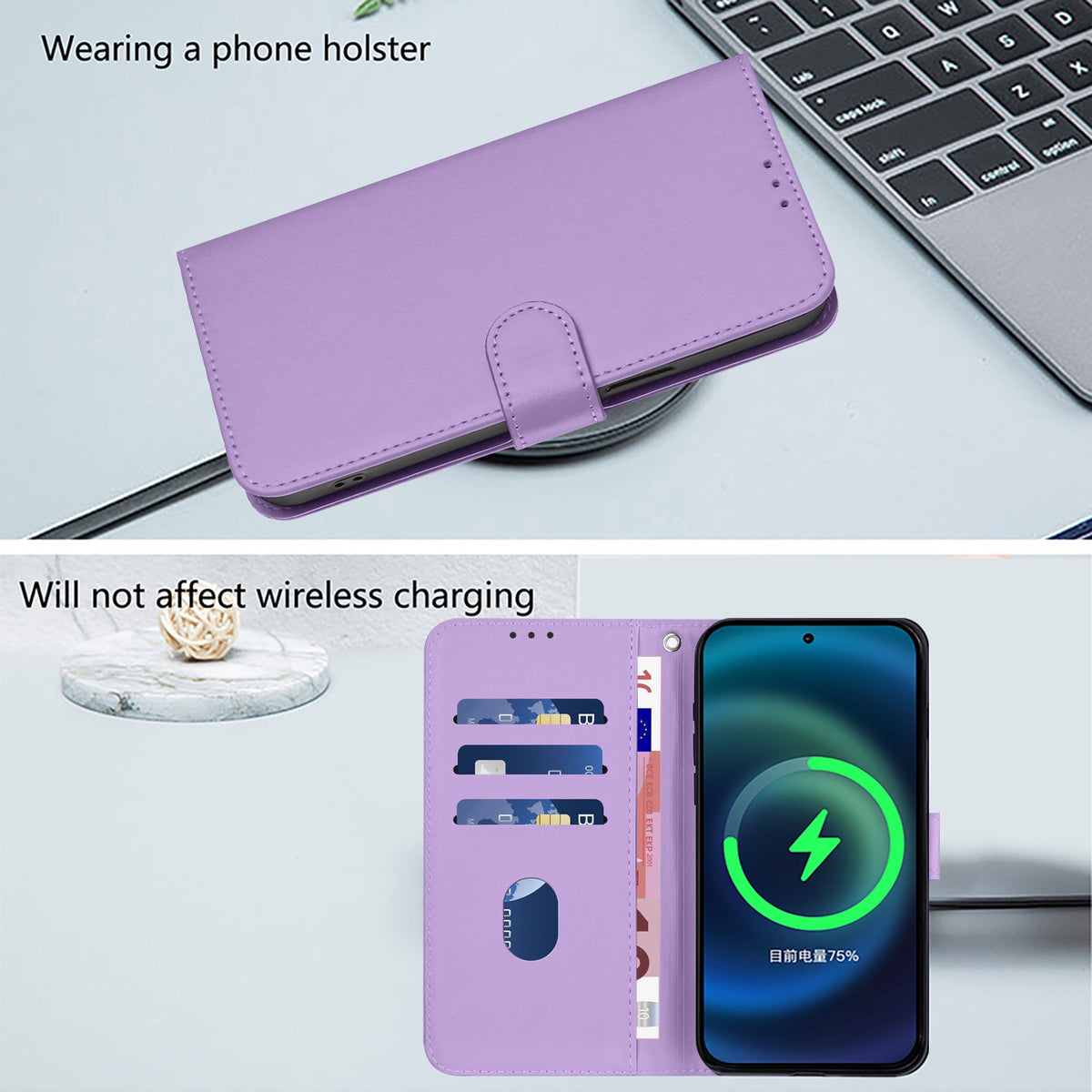 Xiaomi Redmi Note 17 Pro (5G) EIDERWOOD Kunstlæder Flip Cover m. Strop & Kortholder - Lilla