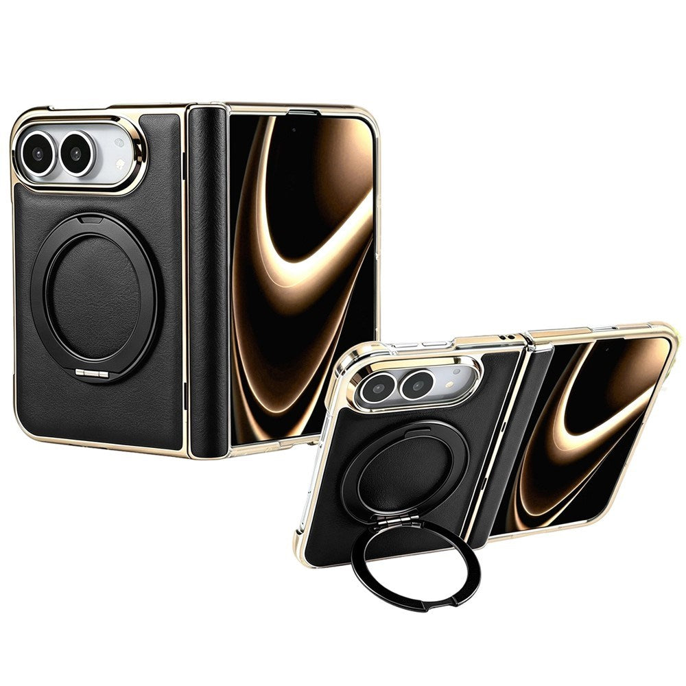 iPhone Duo EIDERWOOD Kunstlæder Cover m. Kickstand - MagSafe Kompatibel - Sort