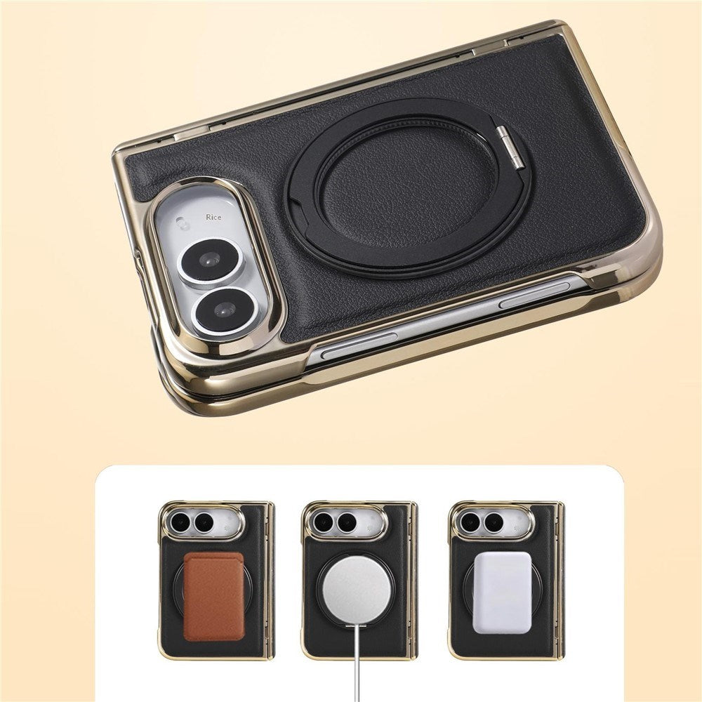 iPhone Duo EIDERWOOD Kunstlæder Cover m. Kickstand - MagSafe Kompatibel - Hvid