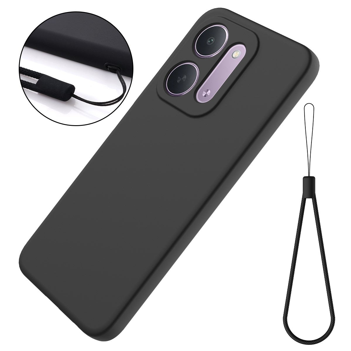 EIDERWOOD Xiaomi Redmi 17C (5G) Silikone Mobil Cover m. Strop - Sort
