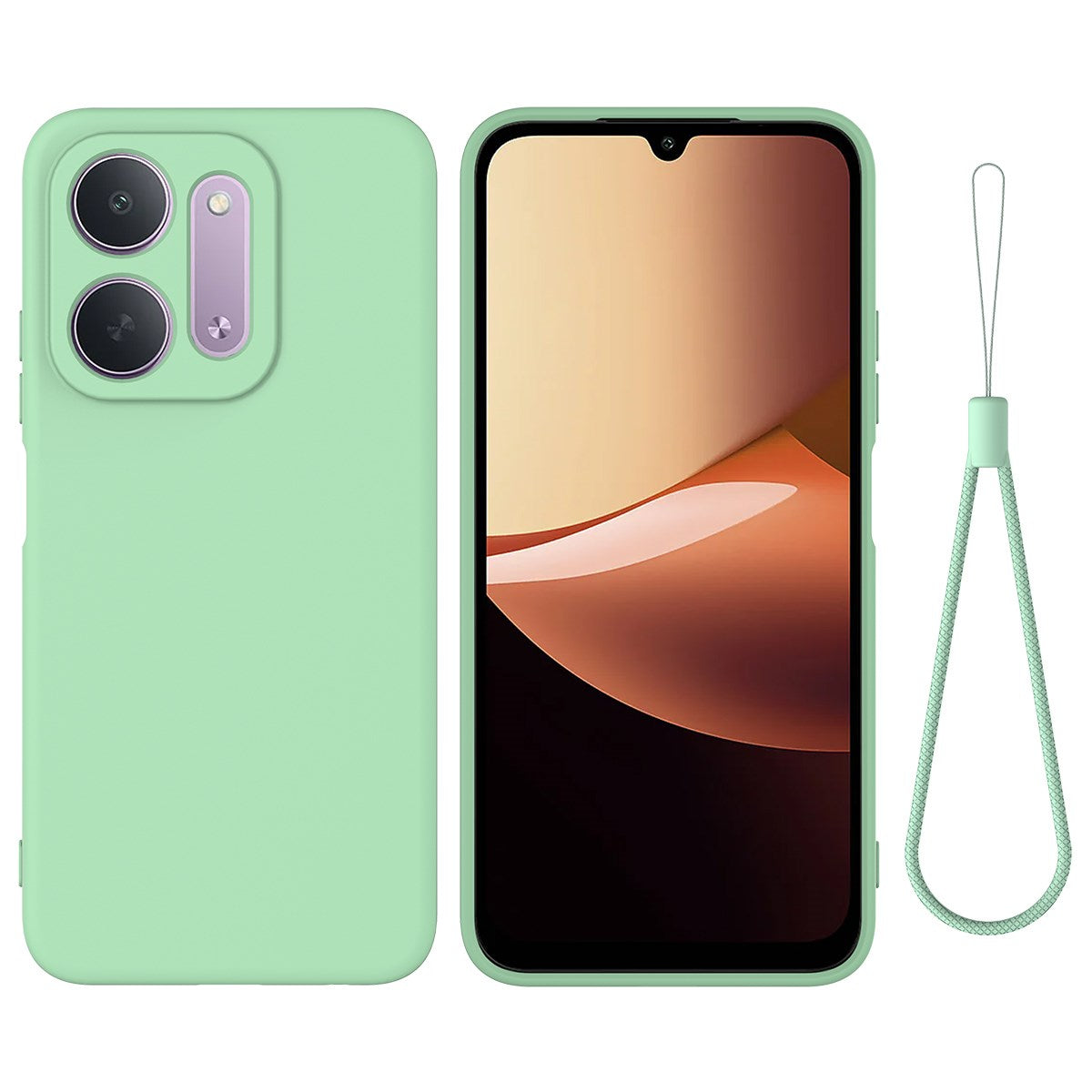 EIDERWOOD Xiaomi Redmi 17C (5G) Silikone Mobil Cover m. Strop - Grøn