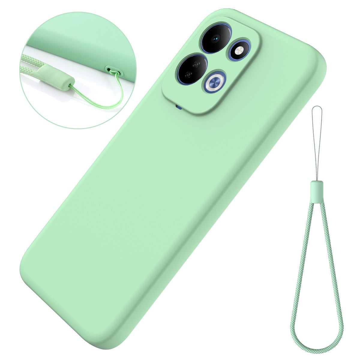 EIDERWOOD Xiaomi Redmi 17 (5G / 4G) Silikone Mobil Cover m. Strop - Grøn