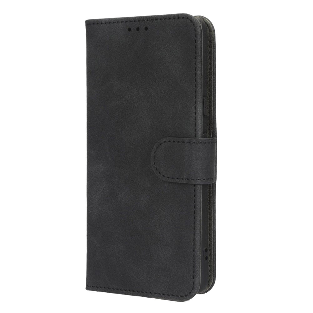Google Pixel 7A Leather Flip Cover m. Kortholdere - Svart