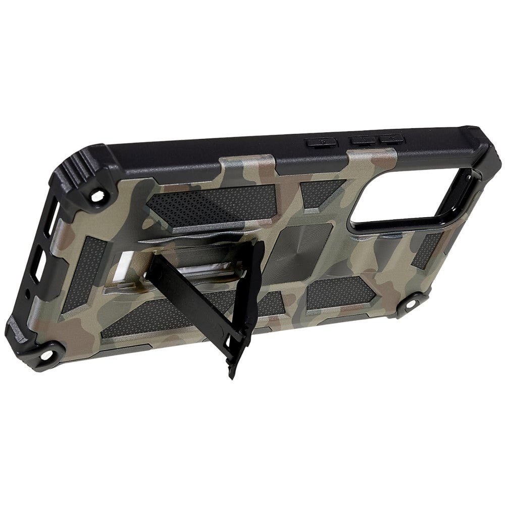 Samsung Galaxy A54 (5G) Hybrid Craftsman Bakdeksel m. Stativ og magnet - Army Green