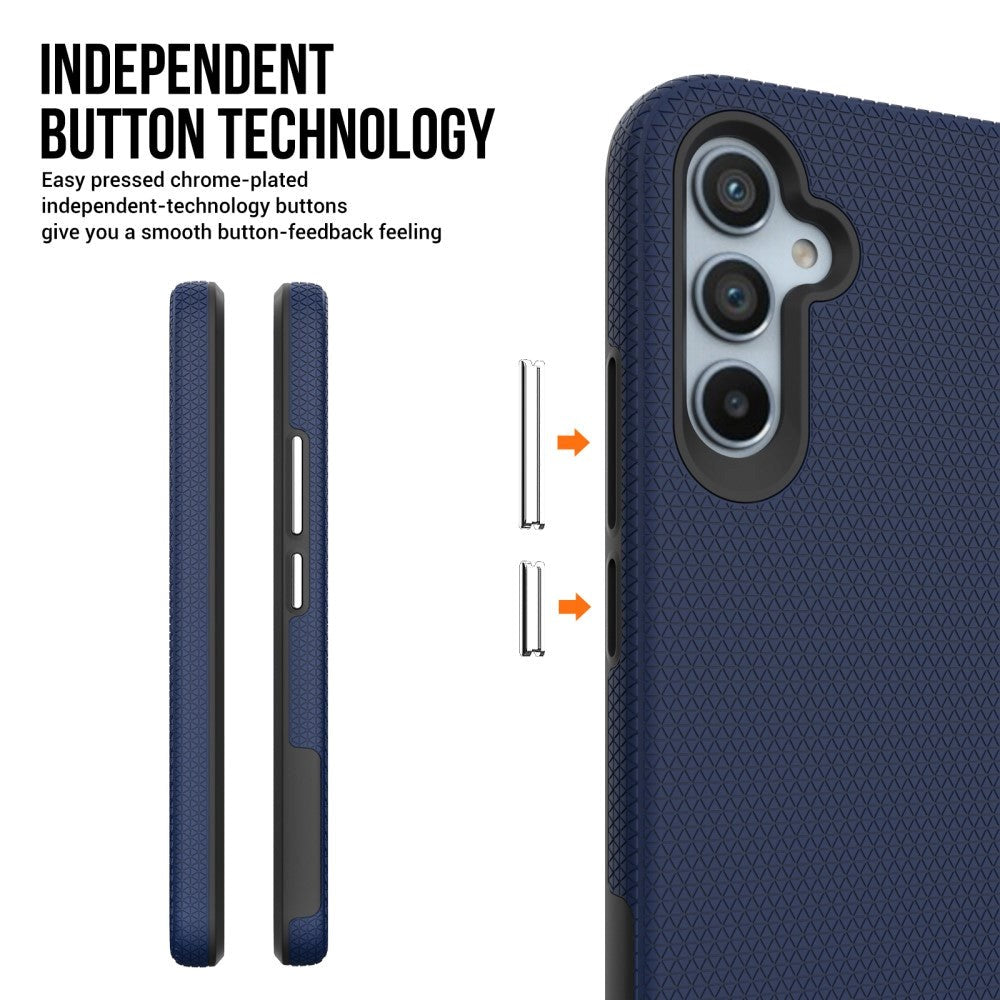 Samsung Galaxy A34 (5G) Craftsman Hybrid Bakdeksel - Blå