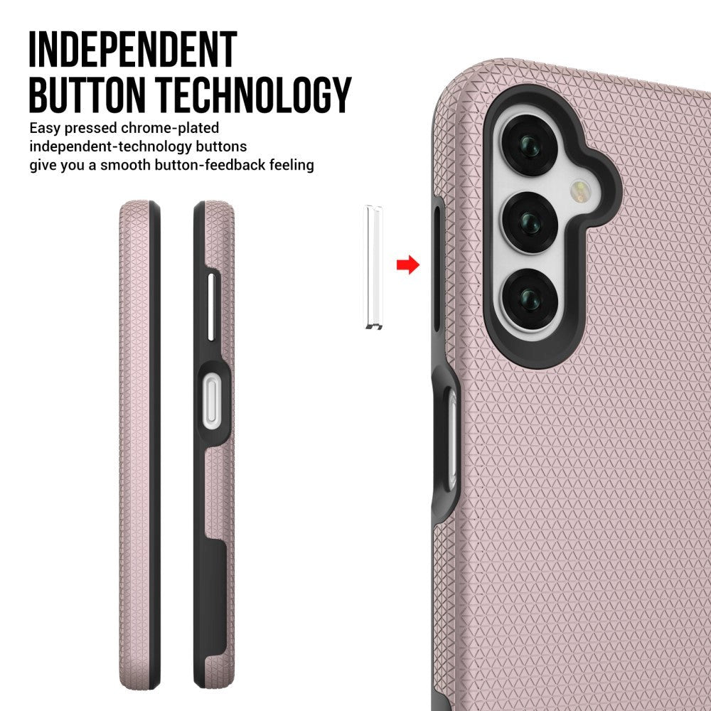 Samsung Galaxy A14 (5G) Håndværker Hybrid Bagside Cover - Rose Gold
