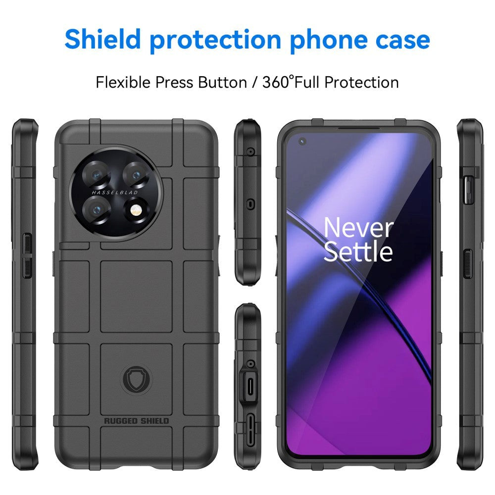 OnePlus 11 Rugged Shield Series Craftsman Bakdeksel - Svart