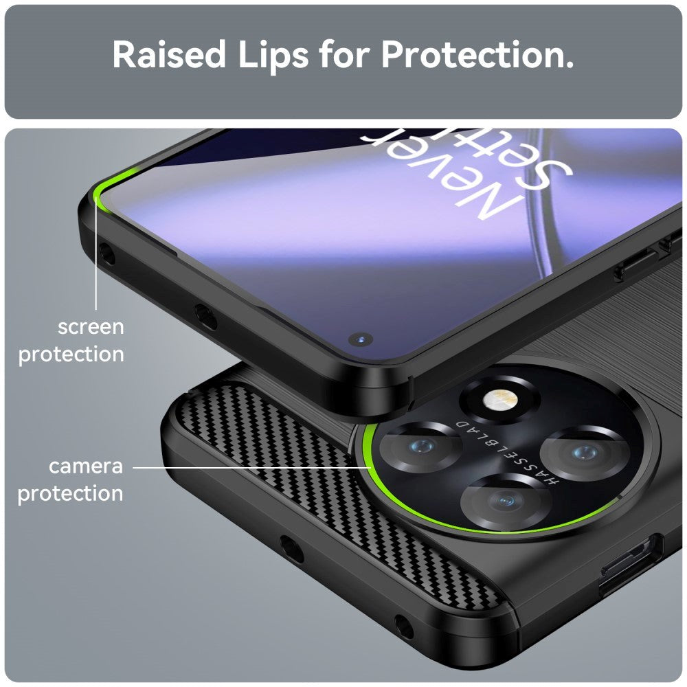 OnePlus 11 børstet karbon bakdeksel - svart