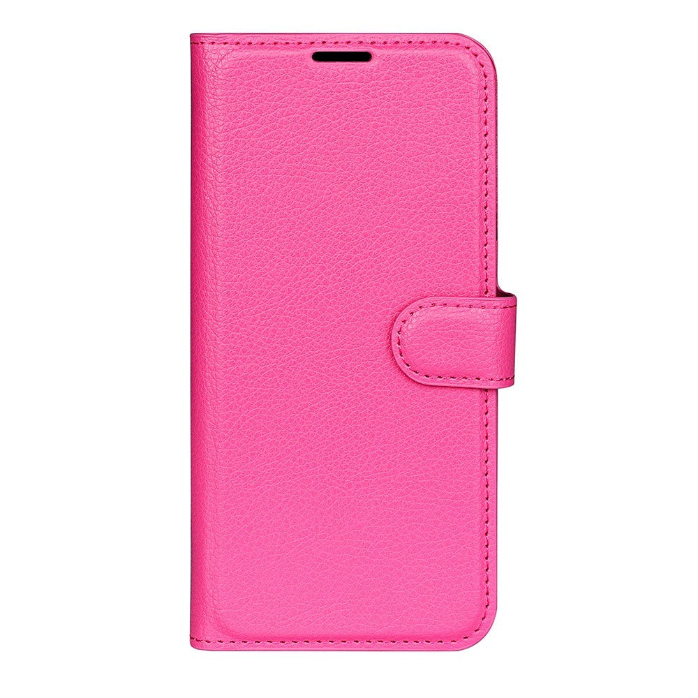 OnePlus 11 PU Litchi Leather Flip Cover m. Lommebok - Rosa