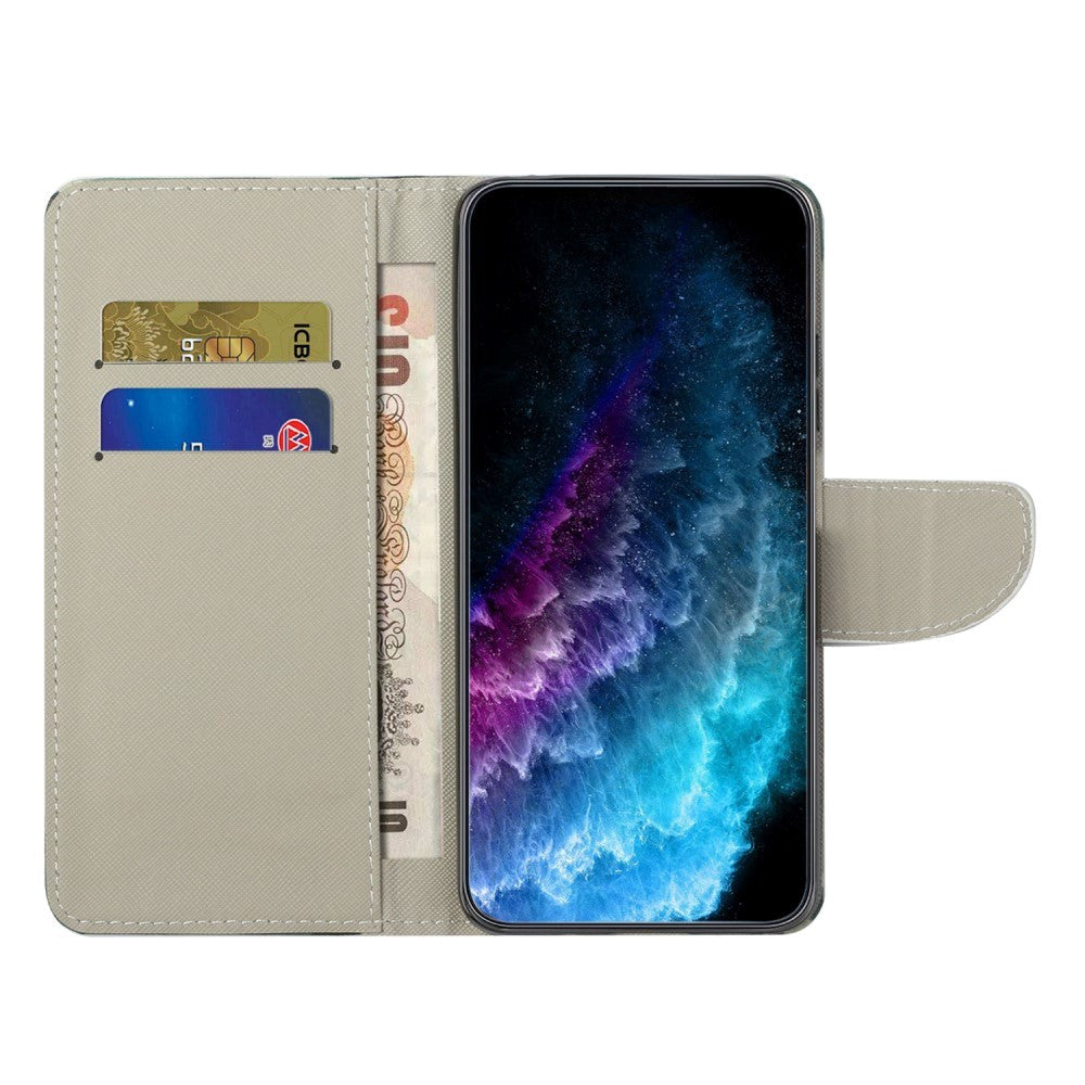 Samsung Galaxy A24 Leather Flip Cover m. Lommebok og stativfunksjon - Butterfly