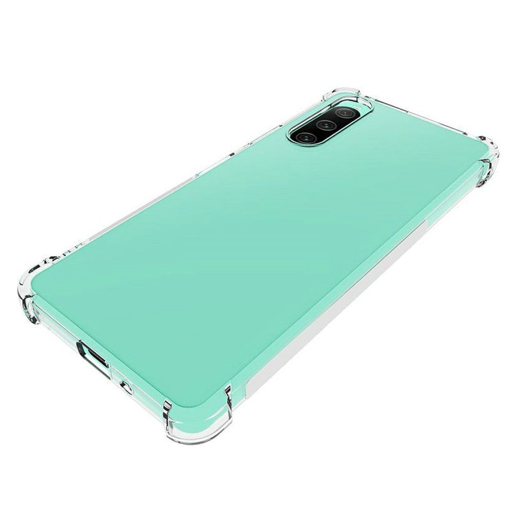 Sony Xperia 10 V Fleksibelt Plastik Bagside Cover - Gennemsigtig