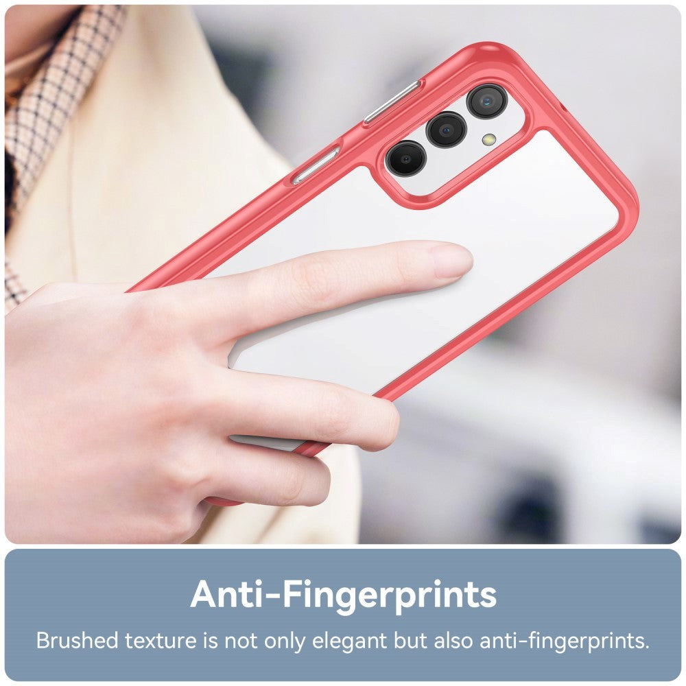 Samsung Galaxy A24 deksel Akryl Combo - Gjennomsiktig / Rød