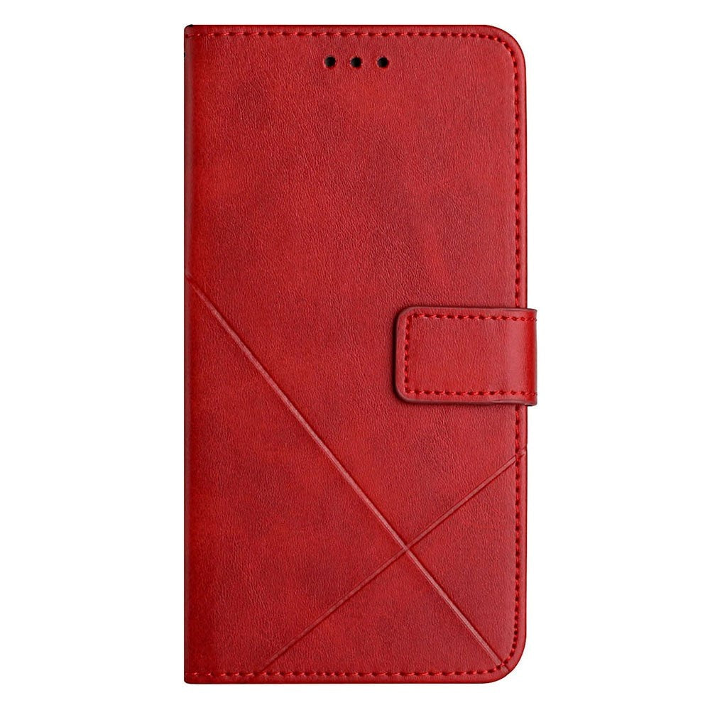 Xiaomi Redmi Note 12 Pro (5G) / Poco X5 Pro (5G) Leather Flip Cover m. Lommebok- og stativfunksjon - rød