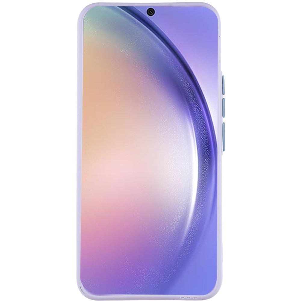 Samsung Galaxy A54 (5G) fleksibelt plastdeksel m. Kortholder - Lilla