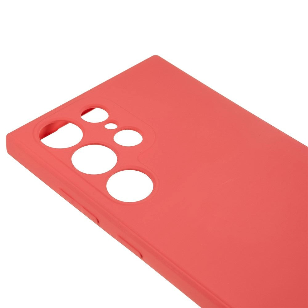 Samsung Galaxy S22 Ultra - EIDERWOOD Foret Fleksibelt Plast Cover - Mørkerød