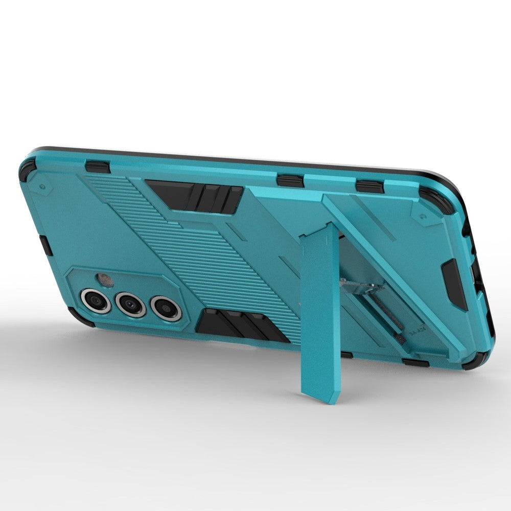 Samsung Galaxy A24 Hybrid Craftsman Bakdeksel m. Stativ - Lyseblå