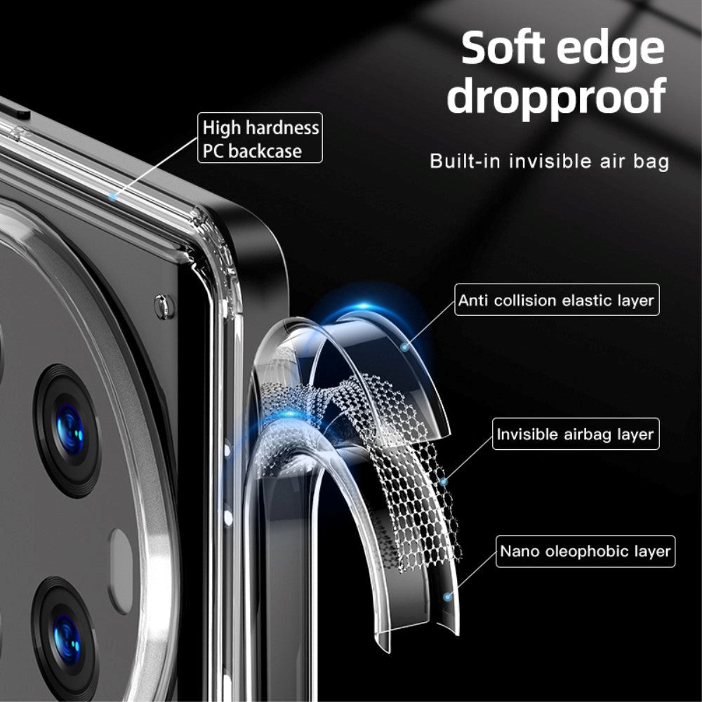 Xiaomi 13 Ultra Hybrid Plastic Bakdeksel - Gjennomsiktig