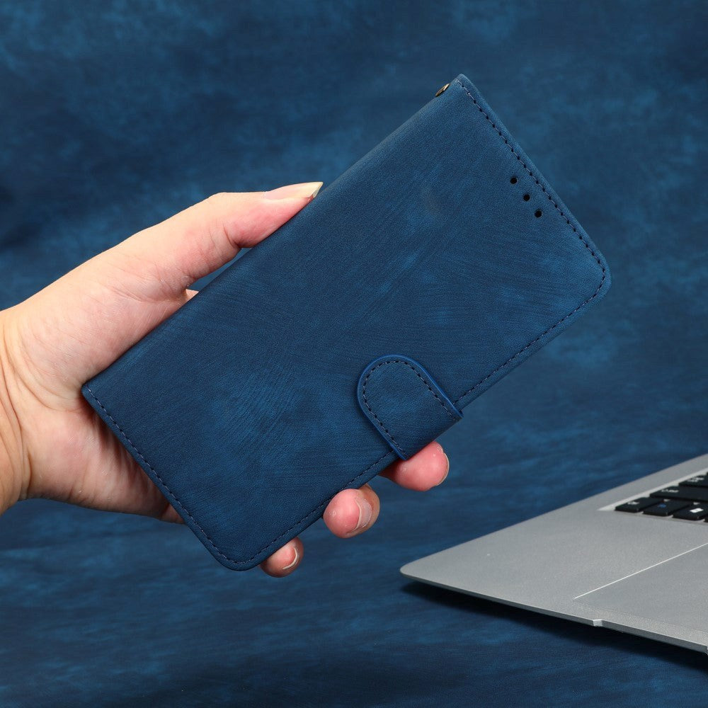 Honor 70 Lite Leather Flip Cover m. Lommebok og stropp - blå