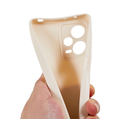 Xiaomi Redmi Note 12 Pro (5G) fleksibelt plastdeksel - beige