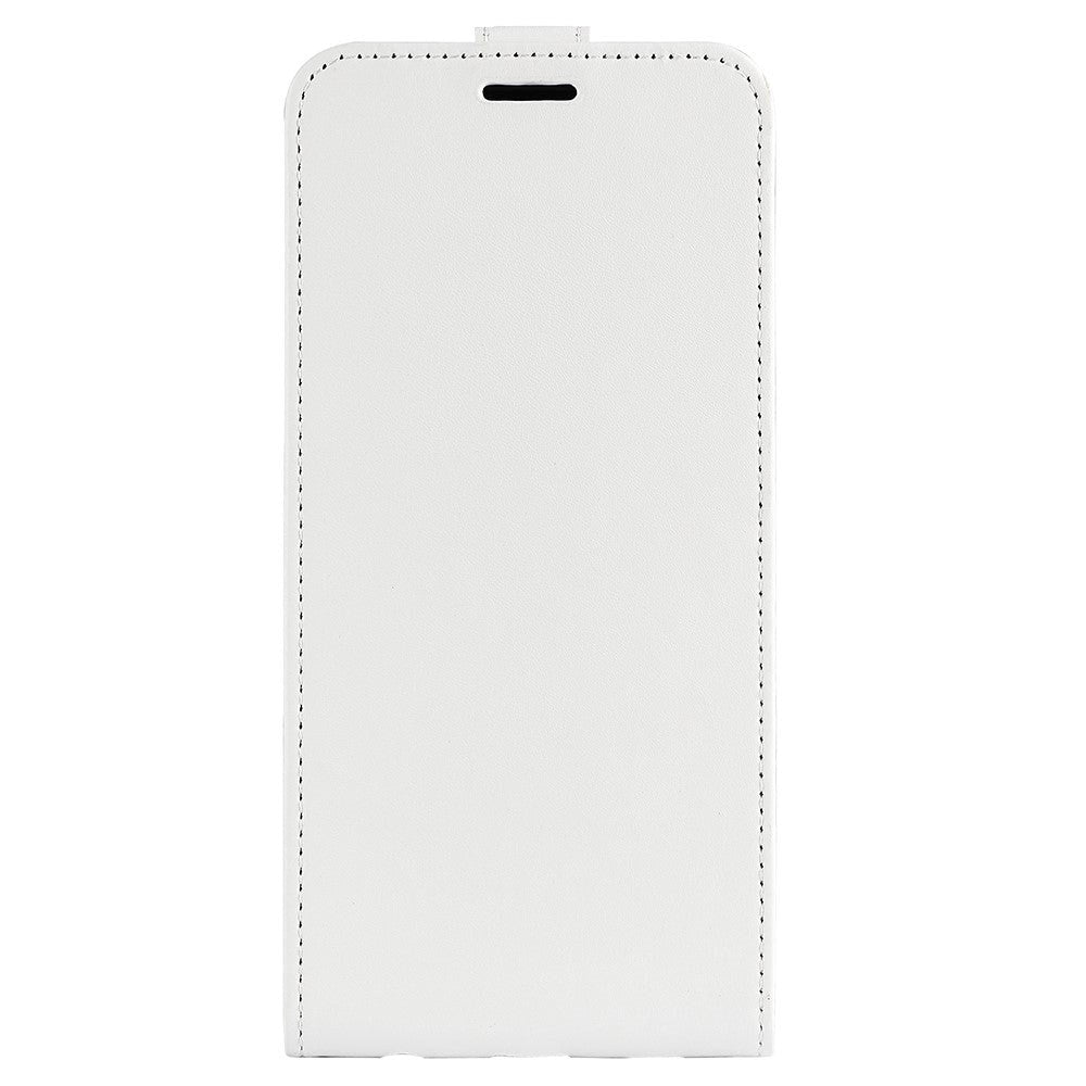 Nokia G22 Vertical Flip Leather Cover m. Kortholder - Hvit