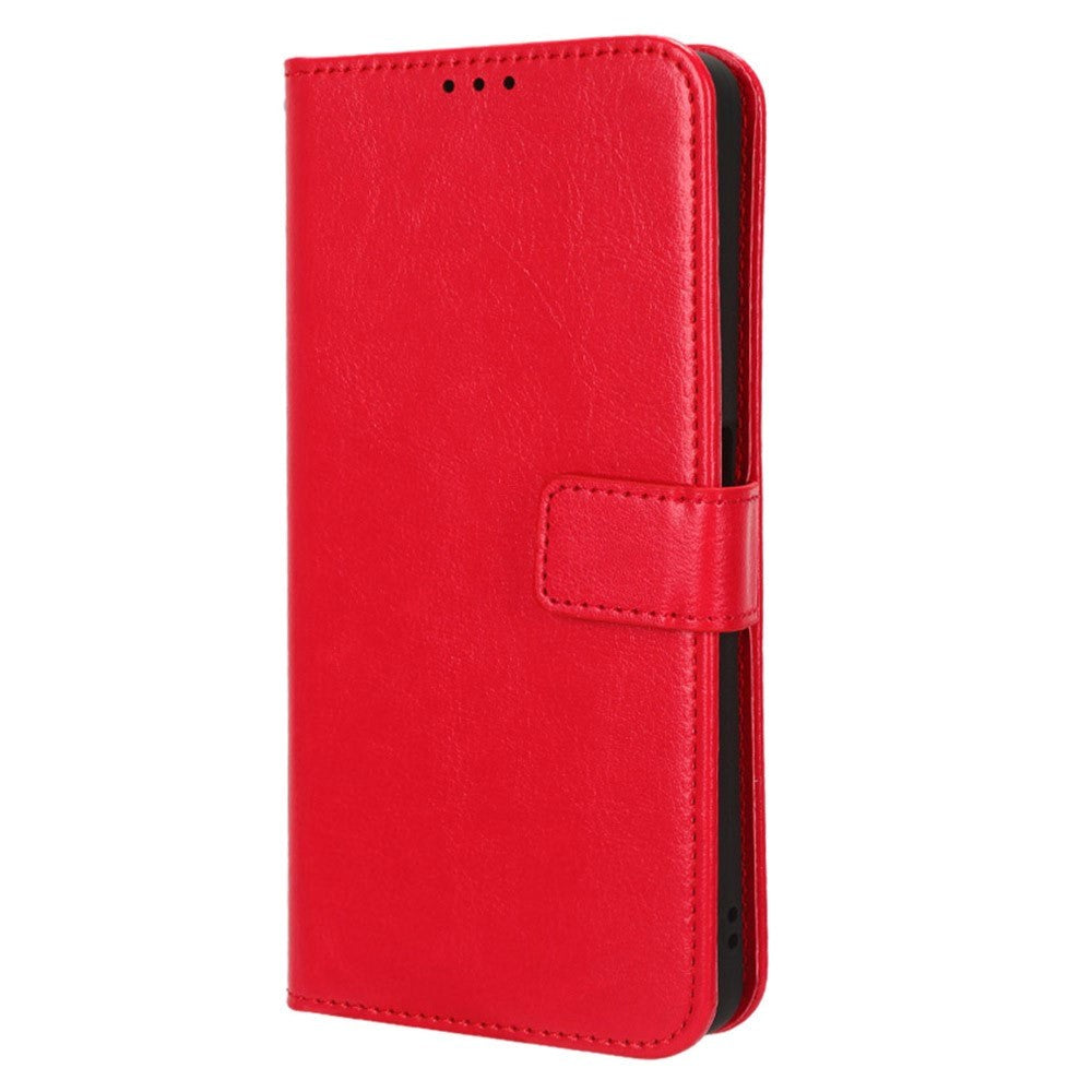 OnePlus Nord CE 3 Lite Leather Flip Cover m. Lommebok- og stativfunksjon - rød