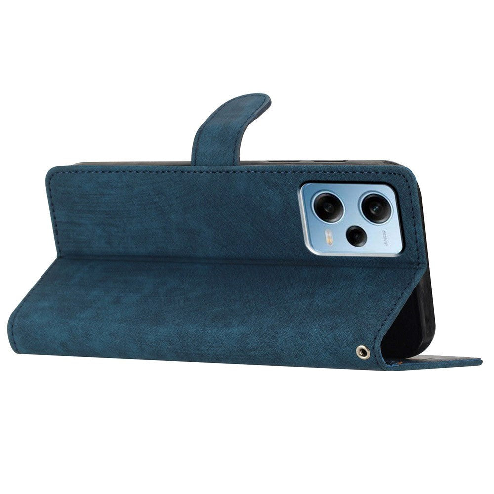 Xiaomi Redmi Note 11 Pro Leather Flip Cover m. Lommebok og stropp - blå