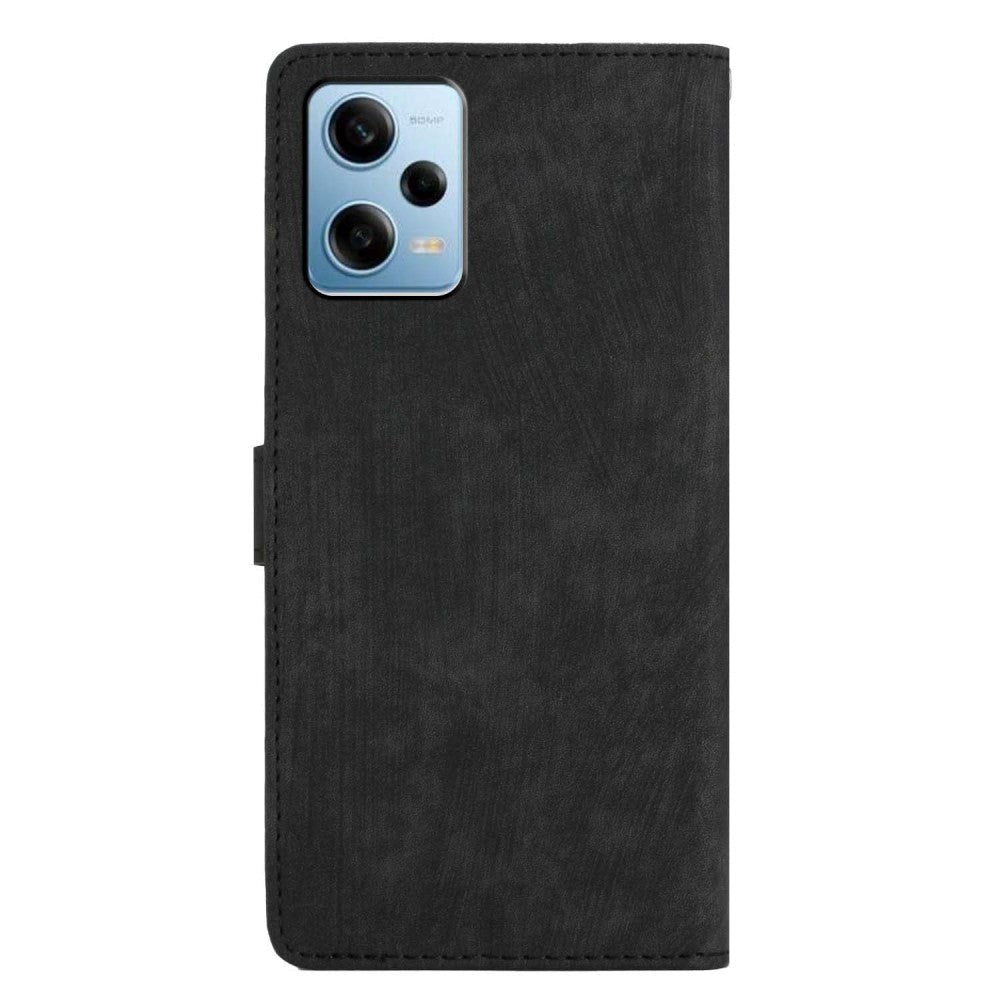 Xiaomi Redmi Note 11 Pro Leather Flip Cover m. Lommebok og stropp - Svart