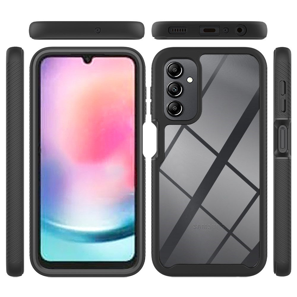 2-i-1 Plastik Cover & Skærmbeskyttelsesfilm - Samsung Galaxy A24 - Gennemsigtig