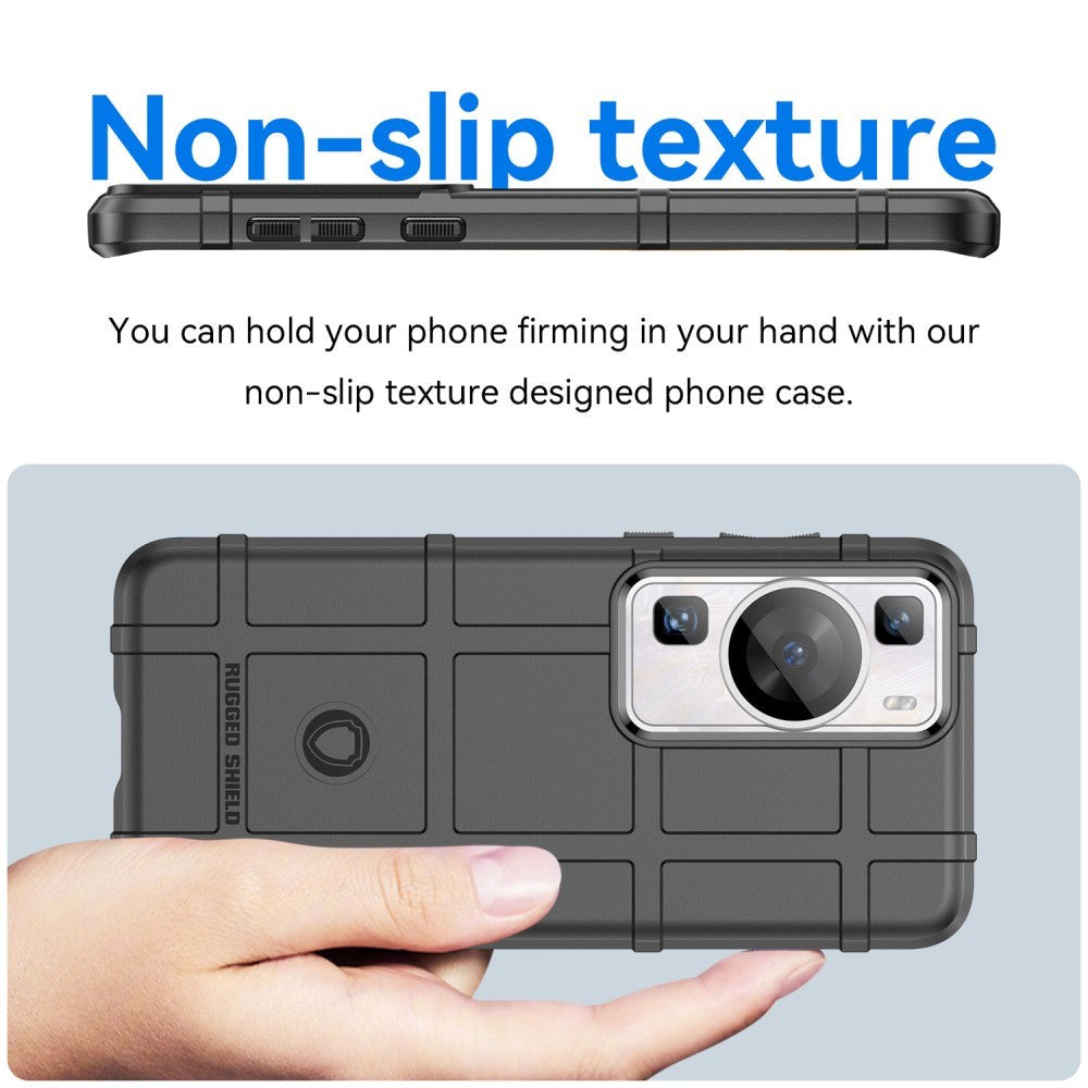 Huawei P60 Pro Rugged Shield Bakdeksel - Svart