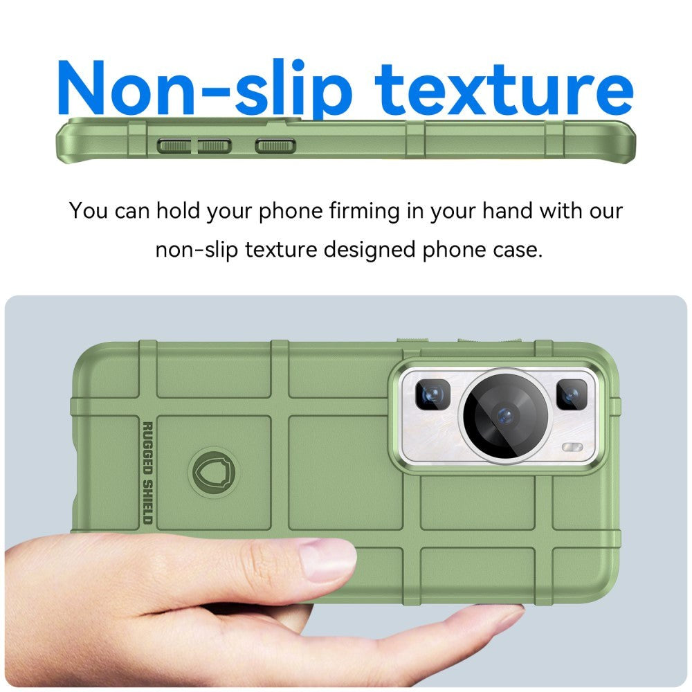 Huawei P60 Pro Rugged Shield Bakdeksel - Grønn