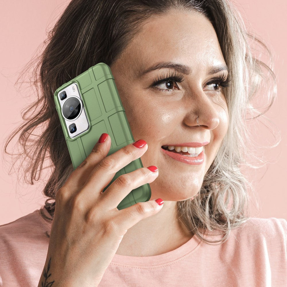 Huawei P60 Pro Rugged Shield Bakdeksel - Grønn
