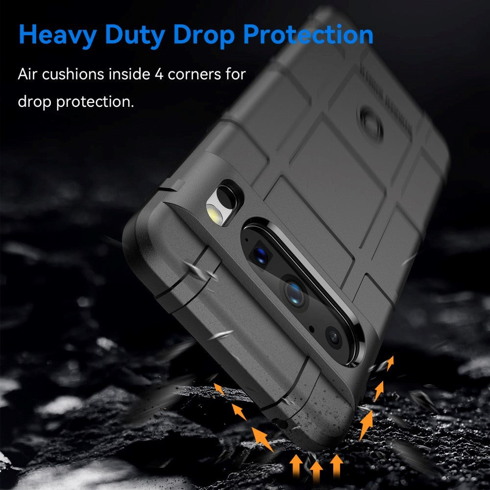 Google Pixel 8 Pro Rugged Shield Series Craftsman Bakdeksel - Svart